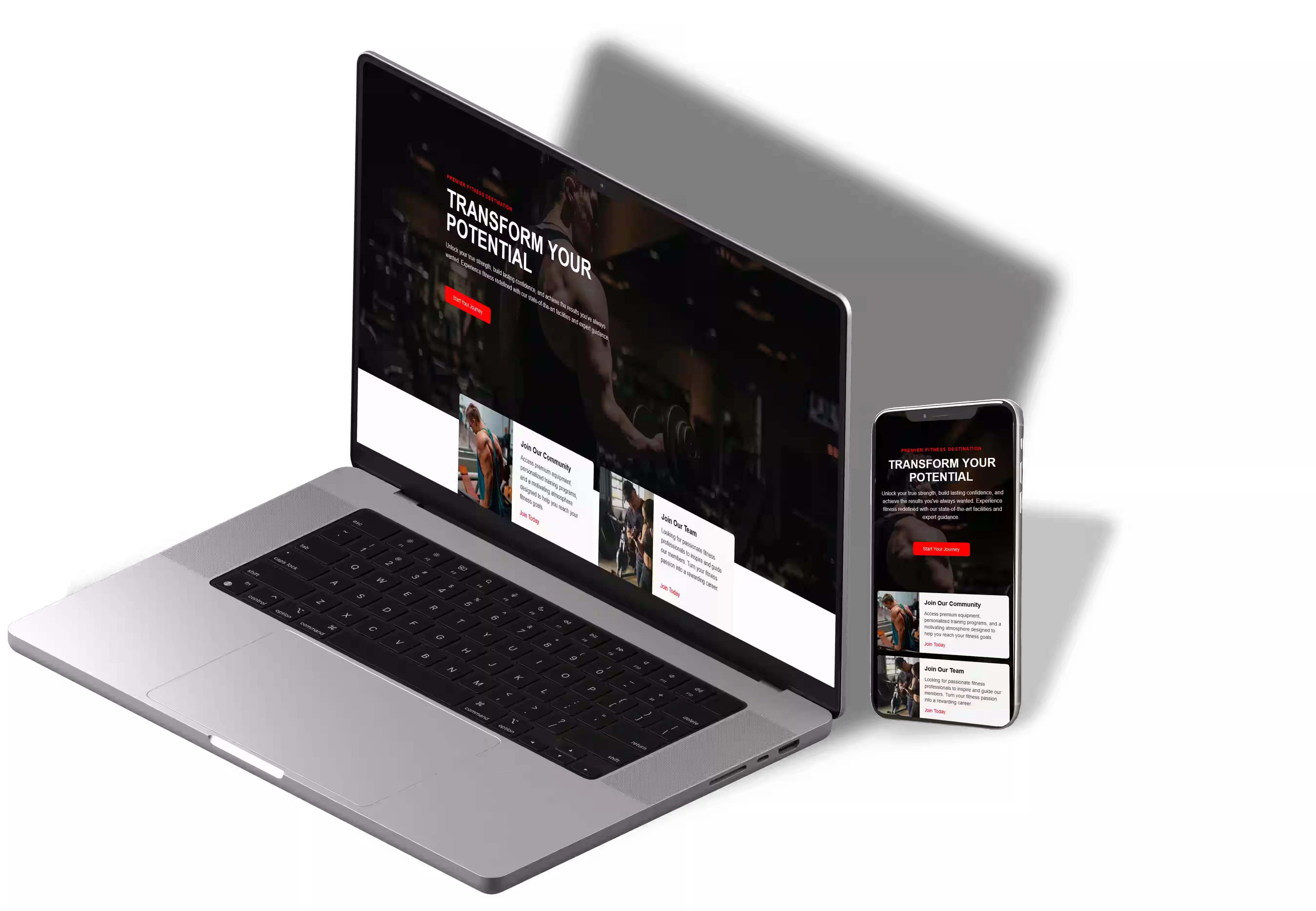 Desktop and mobile website mockup preview